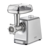 Caso | Meat Mincer | FW 2500 | Stainless Steel | 2500 W | Number of speeds 2 | Throughput (kg/min) 2.5 | 3 stainless steel cutting plates (3 mm, 5 mm and 8 mm), Sausage filler, Cookie attachment with 4 moulds, Stuffer