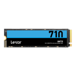 Lexar M.2 NVMe SSD NM710 500 GB, SSD form factor M.2 2280, SSD interface PCIe Gen4x4, Write speed 2600 MB/s, Read speed 5000 MB/s | LNM710X500G-RNNNG