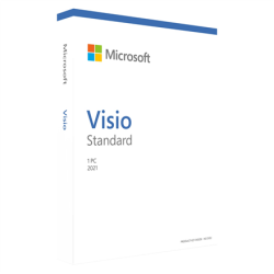 Microsoft | Visio Std 2021 Windows | D86-05954 | English | Medialess