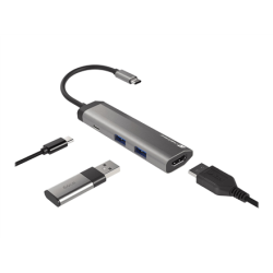 Natec | Multi-Port Adapter | Fowler Slim | USB Type-C | NMP-1984