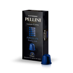 Pellini Top Luxury Absolute Ground coffee capsules Coffee Capsules for Nespresso coffee machines 10 capsules 100% Arabica 50 g | 450-03196