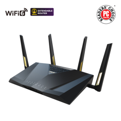 Asus | Wireless Dual Band Gigabit Router, UK | RT-AX88U PRO | 802.11ax | 1148+4804 Mbit/s | 10/100/1000 Mbit/s | Ethernet LAN (RJ-45) ports 4 | Mesh Support Yes | MU-MiMO Yes | 3G/4G data sharing | Antenna type 4x External | 90IG0820-MU9A00 | + Dovana 90 dienų ExpressVPN Trial!