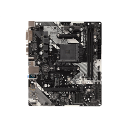 ASRock B450M-HDV R4.0 Processor family AMD Processor socket AM4 DDR4 DIMM Memory slots 2 Supported hard disk drive interfaces 	SATA, M.2 Number of SATA connectors 4 Chipset AMD Promontory B450 Micro ATX | 90-MXB9N0-A0UAYZ