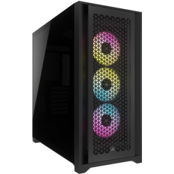 Corsair | Tempered Glass PC Case | iCUE 5000D RGB AIRFLOW | Side window | Black | Mid-Tower | Power supply included No | CC-9011242-WW