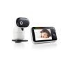 Motorola PIP1610 HD CONNECT 5.0" Wi-Fi HD Motorized Video Baby Monitor, White/Black Motorola | L | 5.0” IPS color display with HD 1280 x 720px resolution; Remote pan, tilt and zoom; Two-way talk; Secure and private connection; 24-hour event monitoring  and streaming; Wi-Fi connectivity for on-the-go viewing;  2.4GHz FHSS wireless technology for in-home viewing; Room temperature monitoring; Infrared night vision; High sensitivity microphone; Wall 