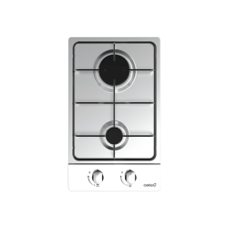 CATA Hob GI 3002 X Gas Number of burners/cooking zones 2 Rotary knobs Stainless steel | 08039600