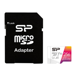 Silicon Power | microSDHC UHS-I Memory Card | Elite | 256 GB | microSDHC/SDXC | Flash memory class 10 | SP256GBSTXBV1V20SP