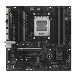 Asus | TUF GAMING A620M-PLUS WIFI | Processor family AMD | Processor socket AM5 | DDR5 DIMM | Memory slots 4 | Supported hard disk drive interfaces 	SATA, M.2 | Number of SATA connectors 4 | Chipset AMD A620 | Micro-ATX | 90MB1F00-M0EAY0