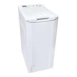 Candy | CST 26LET/1-S | Washing Machine | Energy efficiency class D | Top loading | Washing capacity 6 kg | 1200 RPM | Depth 60 cm | Width 41 cm | Display | LED | NFC | White