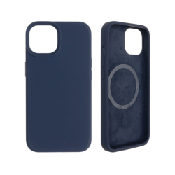Fixed | MagFlow with MagSafe support | Back cover | Apple | iPhone 14 | Liquid silicon | Blue | FIXFLM-928-BL
