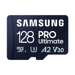 Samsung MicroSD Card PRO Ultimate 128 GB microSDXC Memory Card Flash memory class U3, V30, A2 SD adapter | MB-MY128SA/WW