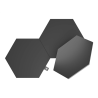 Nanoleaf Shapes Black Hexagon Expansion pack (3 panels) | Nanoleaf | Shapes Black Hexagon Expansion pack (3 panels) | 42 W | WiFi