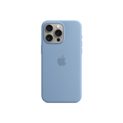Apple iPhone 15 Pro Max Silicone Case with MagSafe - Winter Blue | Apple | iPhone 15 Pro Max Silicone Case with MagSafe | Case with MagSafe | Apple | iPhone 15 Pro Max | Silicone | Winter Blue | MT1Y3ZM/A