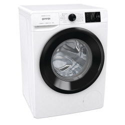 Gorenje | WNEI84BS | Washing Machine | Energy efficiency class B | Front loading | Washing capacity 8 kg | 1400 RPM | Depth 54.5 cm | Width 60 cm | Display | LED | Steam function | Self-cleaning | White