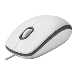 Logitech | Mouse | M100 | Wired | USB-A | White | 910-006764