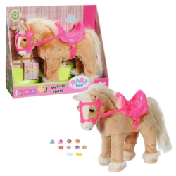 BABY BORN | Doll animal | Plush My Cute Horse | Number of batteries supported: 4 (Not included); Material: Textile, Plastic | 835203
