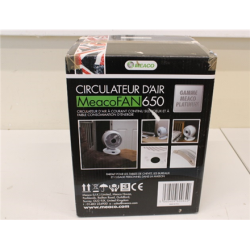 SALE OUT.  MEACO | Air Circulator MeacoFan 650 | Table Fan | USED AS DEMO, SCRATCHES ON GLOSSY SURFACE | White | Number of speeds 12 | Oscillation | 12 W | No | MeacoFan 650SO