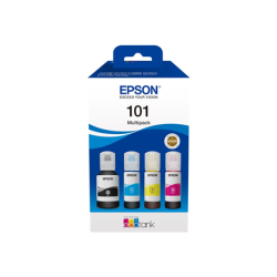Epson Ink Consumables  4-colour | 101 EcoTank | Ink Bottle | Multipack | C13T03V64A