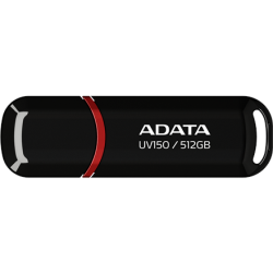 ADATA | USB Flash Drive | UV150 | 512 GB | USB 3.2 Gen1 | Black | AUV150-512G-RBK