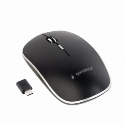 Gembird | Silent Optical Mouse | MUSW-4BSC-01 | Wireless | USB-C | Black