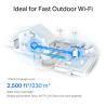 AX3000 Outdoor Whole Home Mesh WiFi 6 Unit | Deco X50-Outdoor | 802.11ax | 10/100/1000 Mbit/s | Ethernet LAN (RJ-45) ports 2 | Mesh Support Yes | MU-MiMO Yes | No mobile broadband