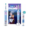 Oral-B | Vitality PRO Kids Frozen | Electric Toothbrush | Rechargeable | For kids | Number of brush heads included 1 | Number of teeth brushing modes 2 | Blue
