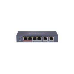 Hikvision | Switch | DS-3E0106P-E/M | Unmanaged | Desktop | 10/100 Mbps (RJ-45) ports quantity 4 | SWITCHDS3E0106PEM