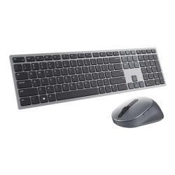 Dell Premier Multi-Device Keyboard and Mouse | KM7321W | Keyboard and Mouse Set | Wireless | Ukrainian | Titanium Gray | 2.4 GHz, Bluetooth 5.0 | 580-AJQV