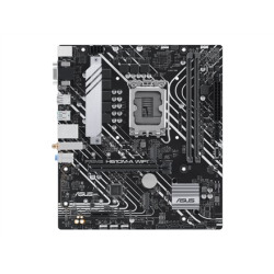 ASUS PRIME H610M-A WIFI | Processor family Intel H610 | Processor socket 1 x LGA1700 Socket | 2 DIMM slots - DDR5, non-ECC, unbuffered | Supported hard disk drive interfaces SATA-600, 1 x M.2 | Number of SATA connectors 4 | 90MB1G00-M0EAY0