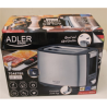 SALE OUT. Adler AD 3214 Toaster, 3 functions Adler Toaster AD 3214 Power 750 W Number of slots 2 Housing material Stainless steel Silver DAMAGED PACKAGING, SCRATCHES ON TOP | AD 3214 | Toaster | Power 750 W | Number of slots 2 | Housing material Stainless steel | Silver | DAMAGED PACKAGING, SCRATCHES ON TOP