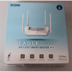 SALE OUT.  D-Link R15 AX1500 Smart Router D-Link AX1500 Smart Router R15 802.11ax 1200+300 Mbit/s 10/100/1000 Mbit/s Ethernet LAN (RJ-45) ports 3 Mesh Support Yes MU-MiMO Yes No mobile broadband Antenna type 4xExternal DEMO | AX1500 Smart Router | R15 | 802.11ax | 1200+300  Mbit/s | 10/100/1000 Mbit/s | Ethernet LAN (RJ-45) ports 3 | Mesh Support Yes | MU-MiMO Yes | No mobile broadband | Antenna type 4xExternal | DEMO | R15SO