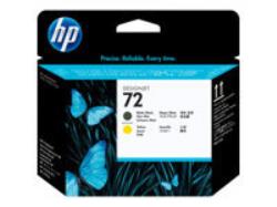 HP 72 Printhead black matte and yellow | C9384A