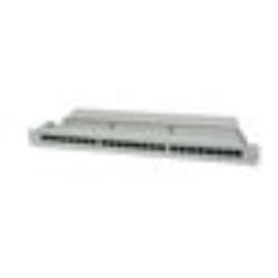 DIGITUS Patch Panel 19inch 24Port Cat6 shielded grey RAL7035 cableinstallation about LSA | DN-91624S