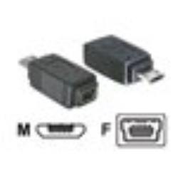 DELOCK Adaptor USB micro-B plug to mini USB 5pin Jack | 65063