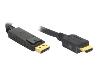 DELOCK Cable Displayp. male>HDMI male 5m