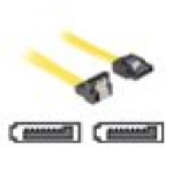DELOCK Cable SATA 50cm yellow down/straight metal | 82479