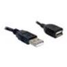 DELOCK Cable USB 2.0 Extension 15cm m/f