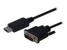 DIGITUS adapter cable DisplayPort DVI 1m