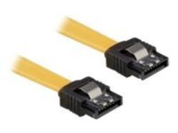 DELOCK Cable SATA 6Gb/s 20cm straight/straight metal | 82808