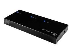 DIGITUS DVI video/audio splitter 2-Port max. 1920x1200 or 1080p incl. power supply | DS-41211
