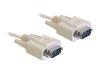 DELOCK Cable Serial SUB-D 9 10m St/St