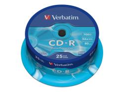 VERBATIM CD-R DL 700MB SPINDLE 1X-52X | 43432