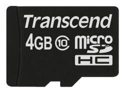 TRANSCEND Premium 4GB microSDHC UHS-I Class10 20MB/s MLC | TS4GUSDC10