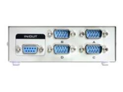 DELOCK SWITCH 4-port RS-232 manuell | 87589