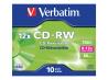 VERBATIM 10x CD-RW 700MB 12x JC
