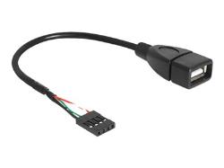 DELOCK Cable USB 2.0 type-A female to pin header | 83291