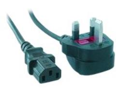 GEMBIRD Cable power w. wtyczka UK/IEC 1,8m | PC-187