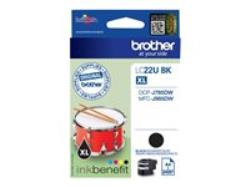 BROTHER LC22UBK Ink black 2400pages
