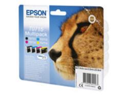 EPSON T0715 ink cartridge black + tri | C13T07154012