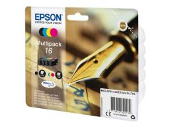 EPSON 16 ink cartridge black + tri-col | C13T16264012